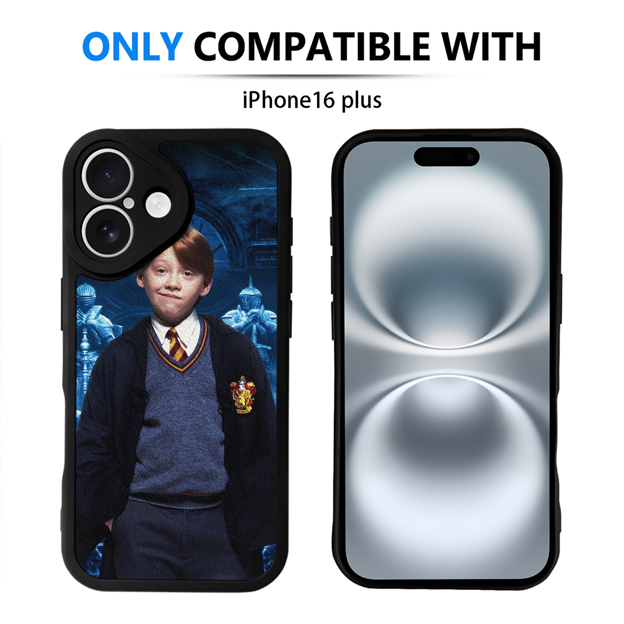 （画像用） Harry Potter ハリー・ポッターシリーズ 【iPhone 16シリーズ対応】シリコンスマホケース（レザー調） 材質：シリコン